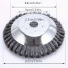 1pc Rotating Joint Twist Knot Steel Wire Weed Cutter Blades; Gardening Weeding Brush; Lawn Trimmer Blade For Lawn Mower Garden; Lawn Mower Parts & Acc