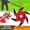 1pc General Weeding And Grass Cutting Knife Agricultural Grass Cutting Machine Lawn Mower Carbide Six Blade