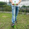 Weed Puller Twister Stand Up Root Removal Hand Tool 3 Claws Aluminum Grass Manual Remover 38.98in Long Handle with Foot Pedal